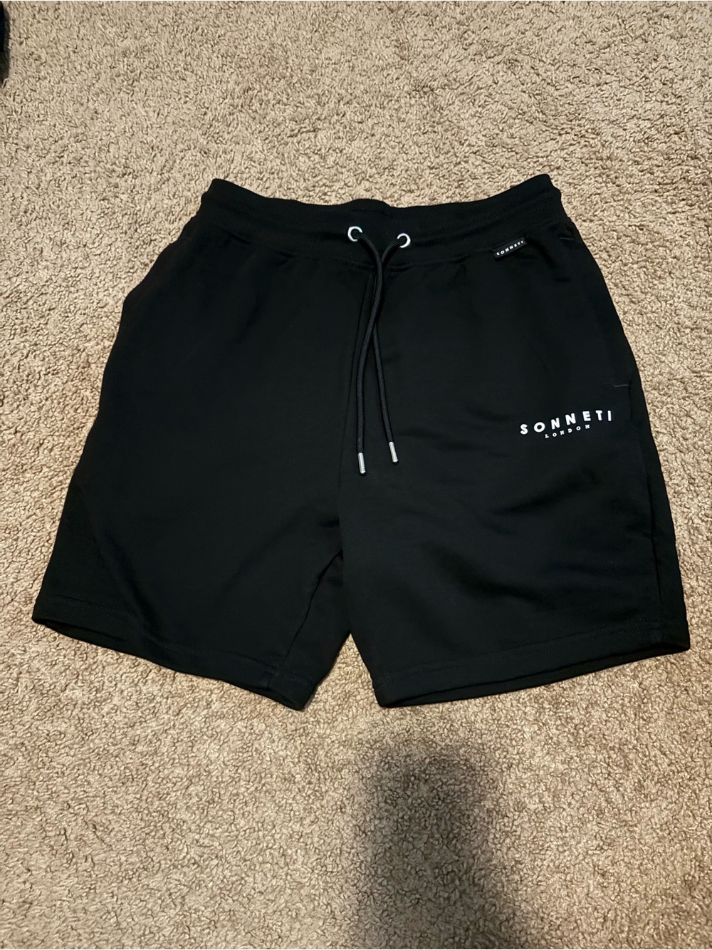Black Men's Athletic Drawstring Shorts